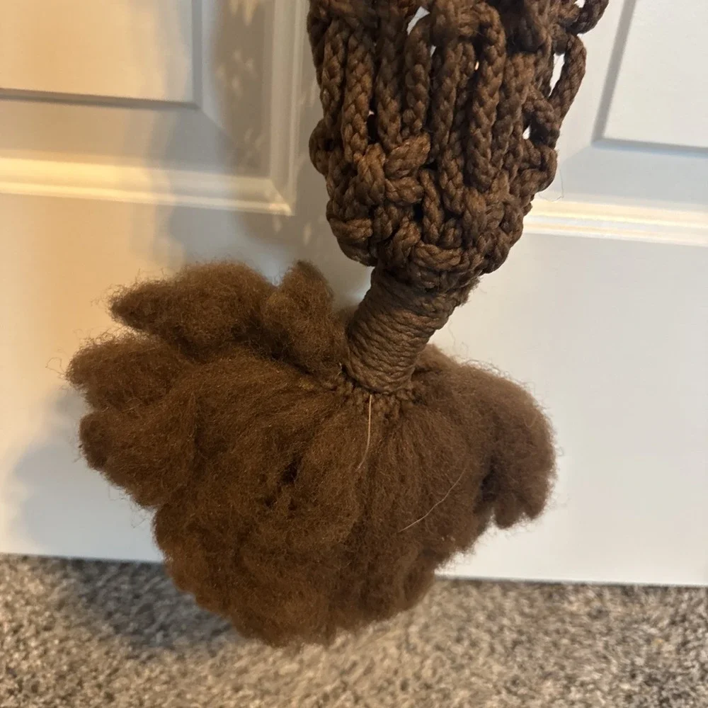 6' VTG Plant Hanger Macrame Retro Brown MCM